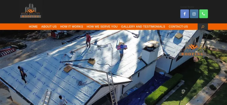 Screenshot High Quality Roofing