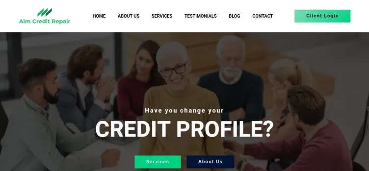 Screenshot AIM Credit Repair