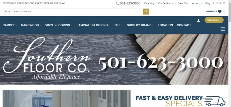 Screenshot Southern Floor Company & Interiors