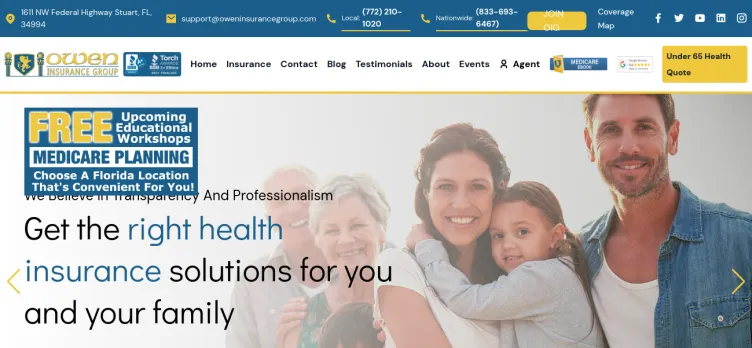 Screenshot Owen Insurance Group