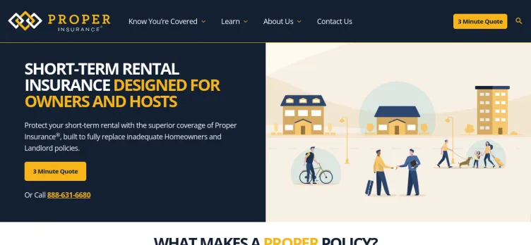 Screenshot Proper Insurance Services