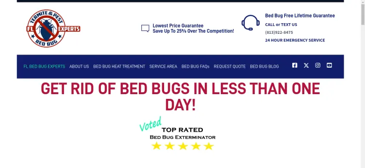 Screenshot FL Bed Bug Experts