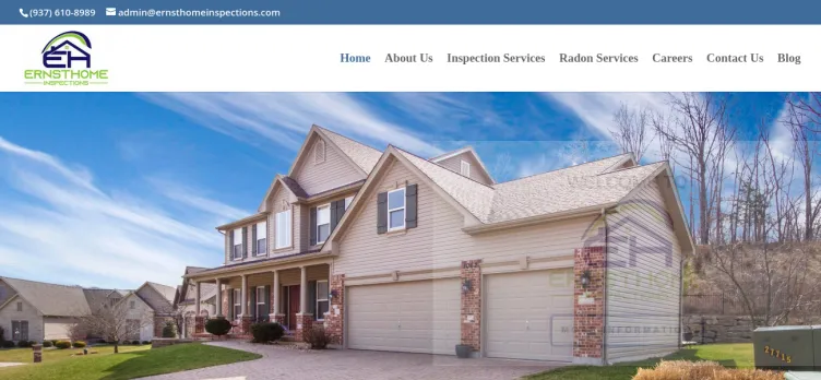 Screenshot Ernst Home Inspections