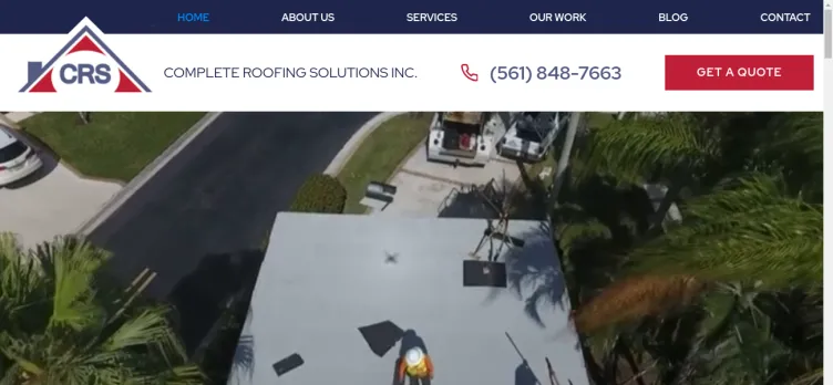 Screenshot Complete Roofing Solutions