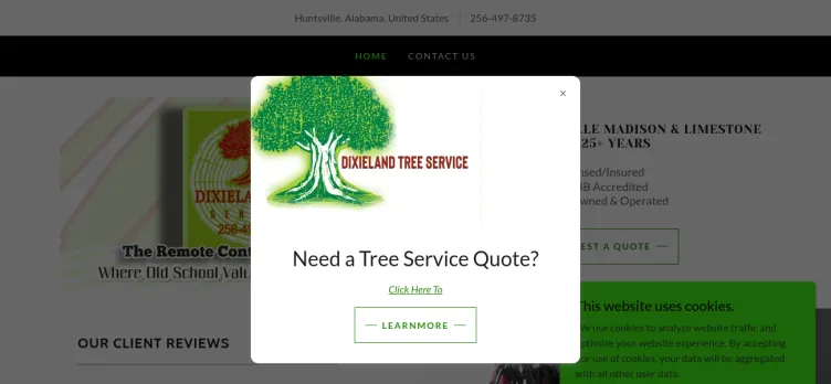 Screenshot Dixieland Tree Service