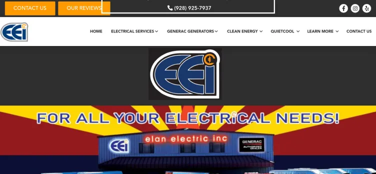 Screenshot Elan Electric Incorporated