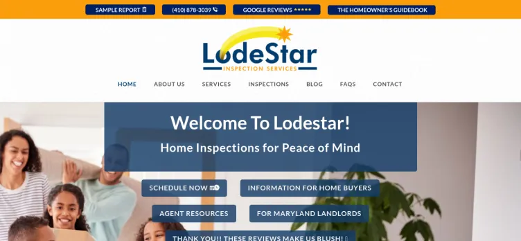 Screenshot LodeStar Inspection Services