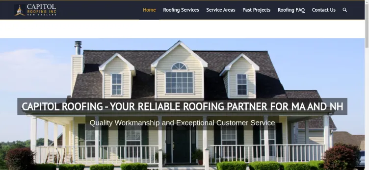 Screenshot Capitol Roofing