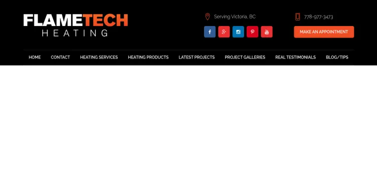 Screenshot FlameTech Heating