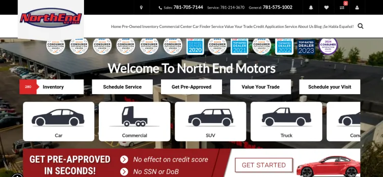 Screenshot North End Motors