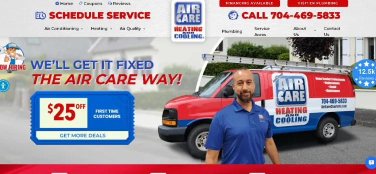 Screenshot Air Care Heating And Cooling