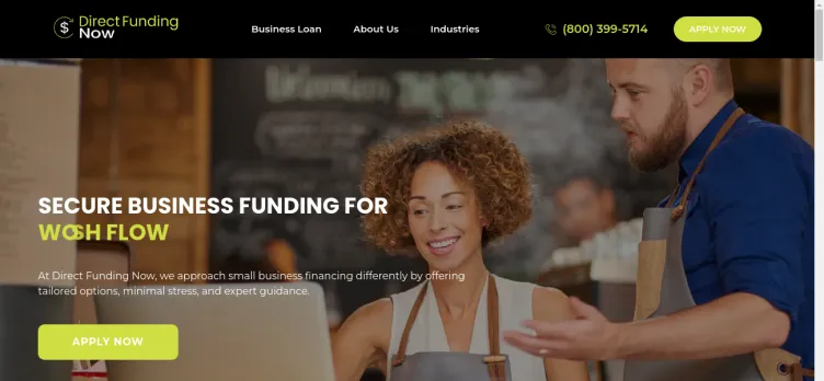 Screenshot Direct Funding Now