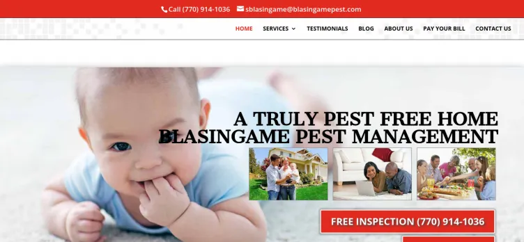 Screenshot Blasingame Pest Management