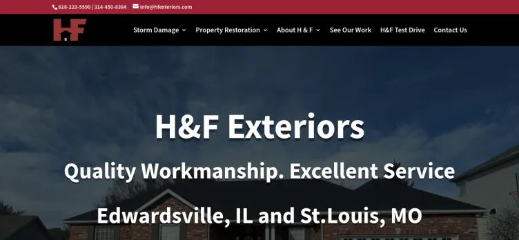 Screenshot H&F Exteriors