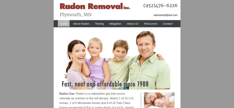 Screenshot Radon Removal