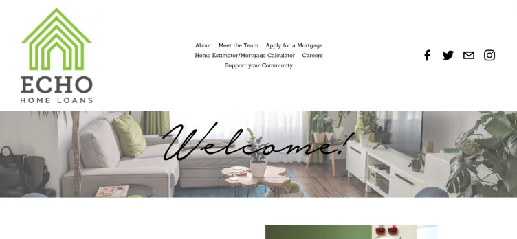Screenshot Echo Home Loans