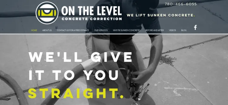 Screenshot On The Level Concrete Correction