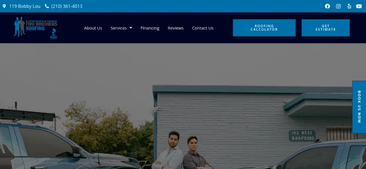 Screenshot Two Brothers Roofing
