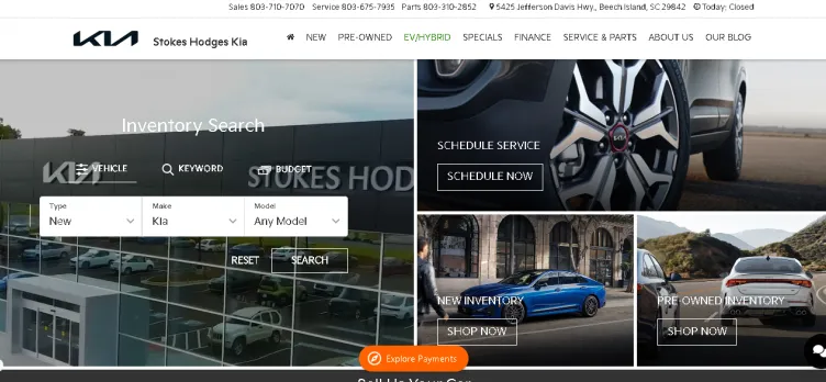 Screenshot Stokes Hodges Kia