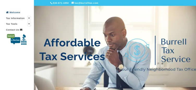 Screenshot Burrell Tax Service