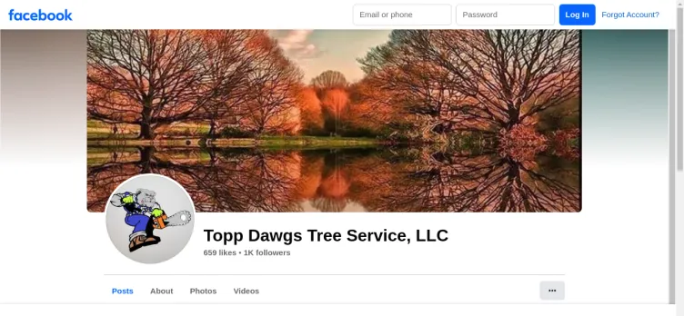 Screenshot Topp Dawgs Tree Service