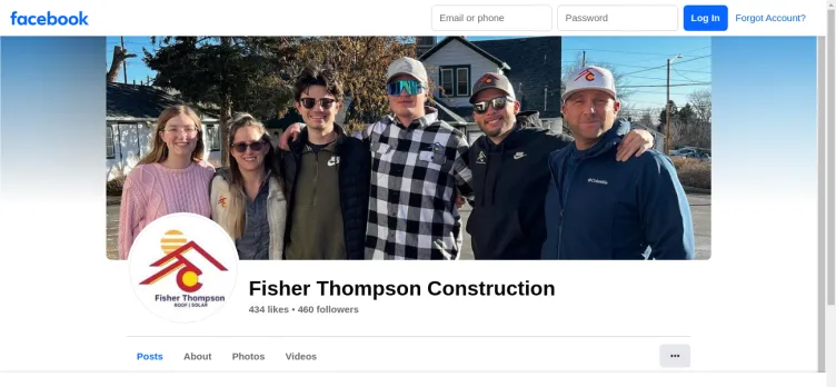 Screenshot Fisher Thompson Construction