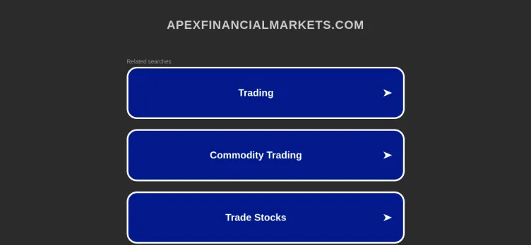 Screenshot Apexfinancialmarkets