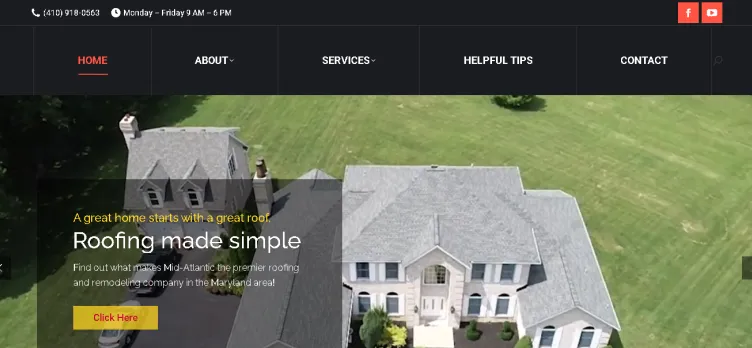 Screenshot Mid Atlantic Remodeling Company