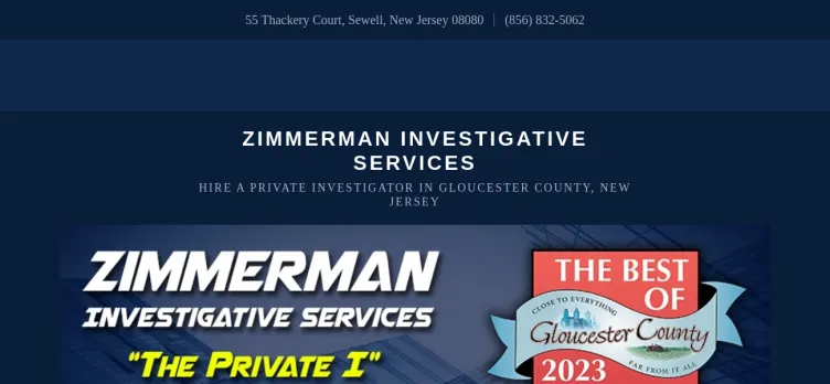 Screenshot Zimmerman Investigative Services