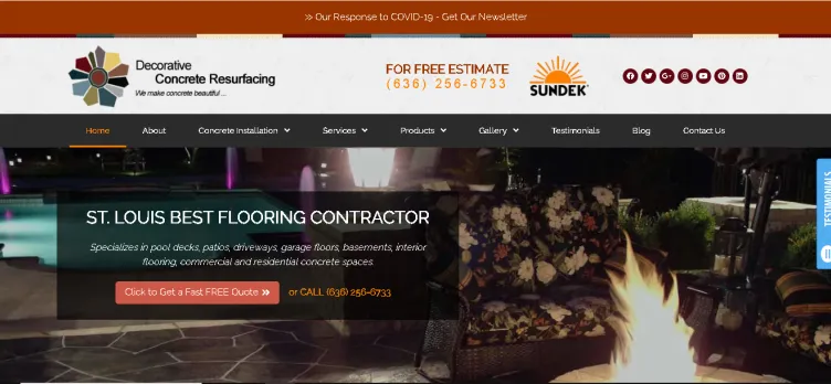 Screenshot Decorative Concrete Resurfacing