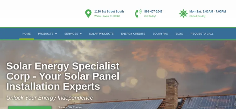 Screenshot Solar Energy Specialist