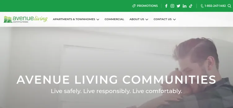 Screenshot Avenue Living Communities