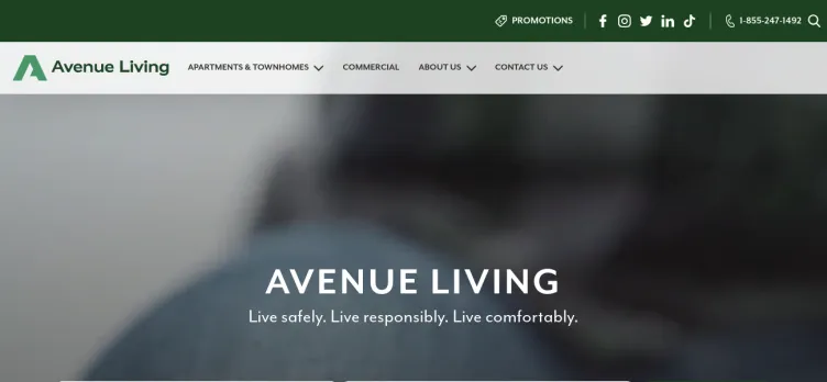 Screenshot Avenue Living Communities