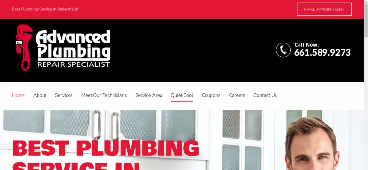 Screenshot Advanced Plumbing Service