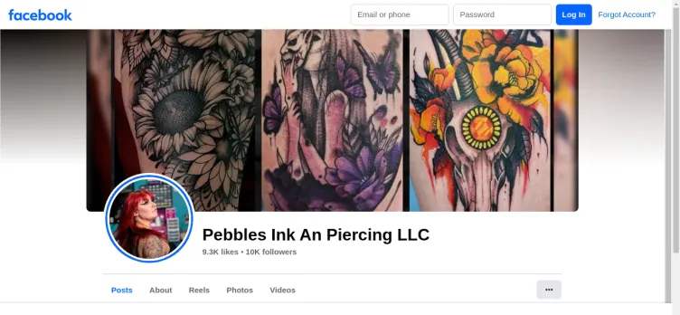Screenshot Pebbles Ink and Piercing