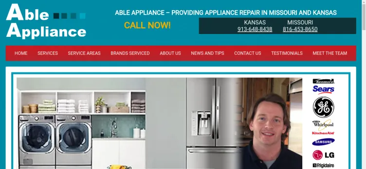 Screenshot Able Appliance Repair