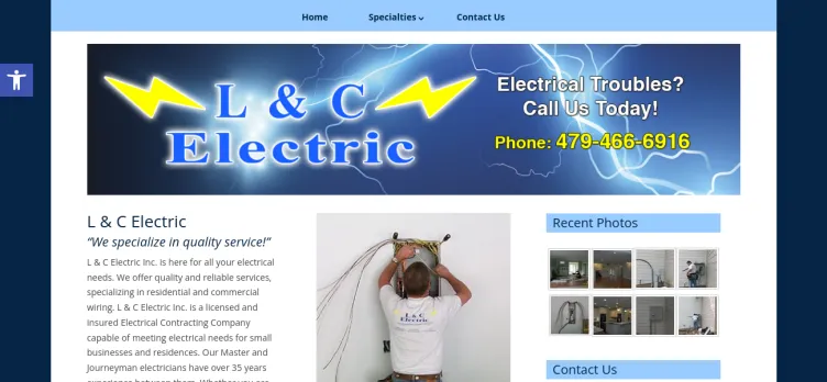 Screenshot L & C Electric