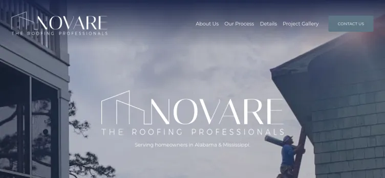 Screenshot Novare Restoration & Roofing Professionals