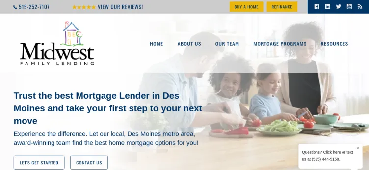 Screenshot Midwest Family Lending