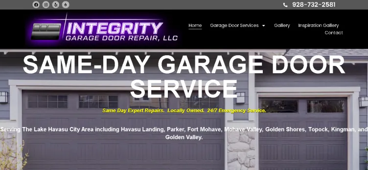 Screenshot Integrity Garage Door Repair