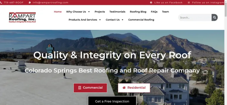 Screenshot Rampart Roofing