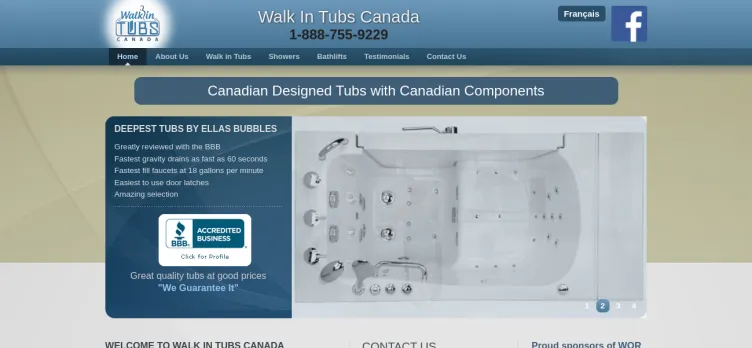 Screenshot Walk-in Tubs Ottawa