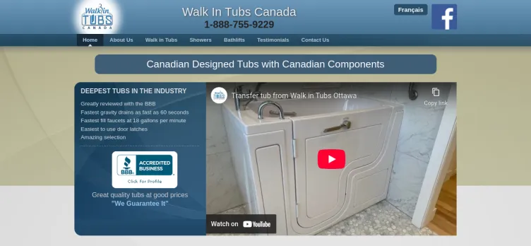 Screenshot Walk-in Tubs Ottawa