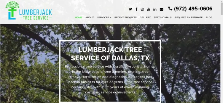 Screenshot Lumberjack Tree Service