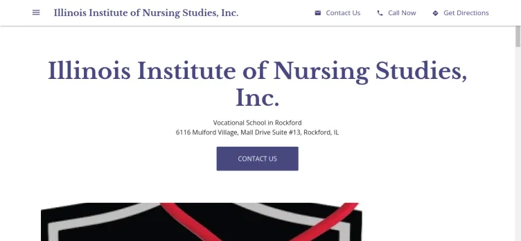 Screenshot Illinois Institute of Nursing Studies
