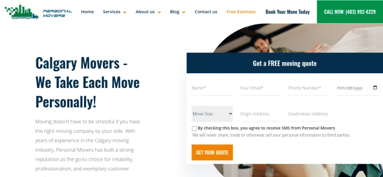 Screenshot Personal Movers