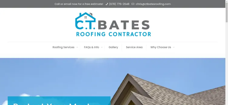 Screenshot C.T. Bates Roofing