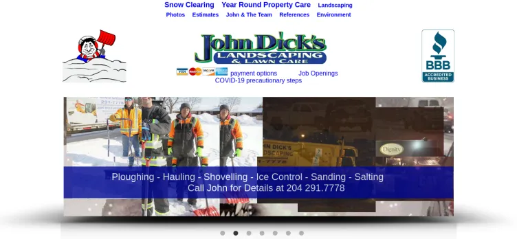 Screenshot John Dicks Landscaping & Lawn Care