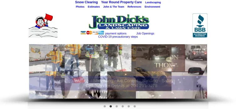 Screenshot John Dicks Landscaping & Lawn Care