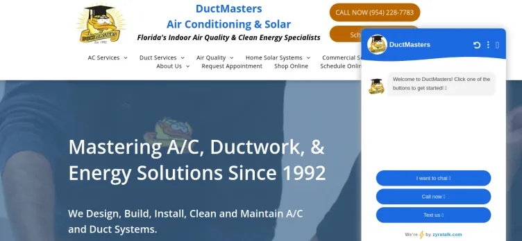Screenshot DuctMasters USA